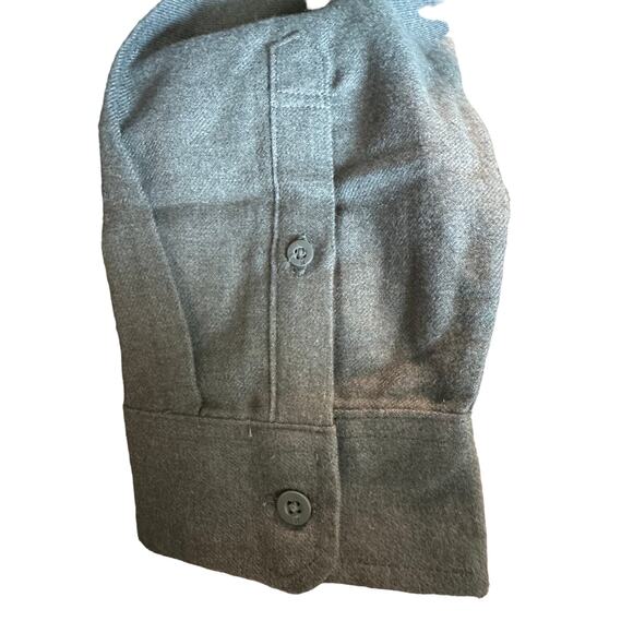Hurley Charcoal Ultra Soft Brushed Flannel Regular Fit Shirt, Size Large NWT - Picture 5 of 8